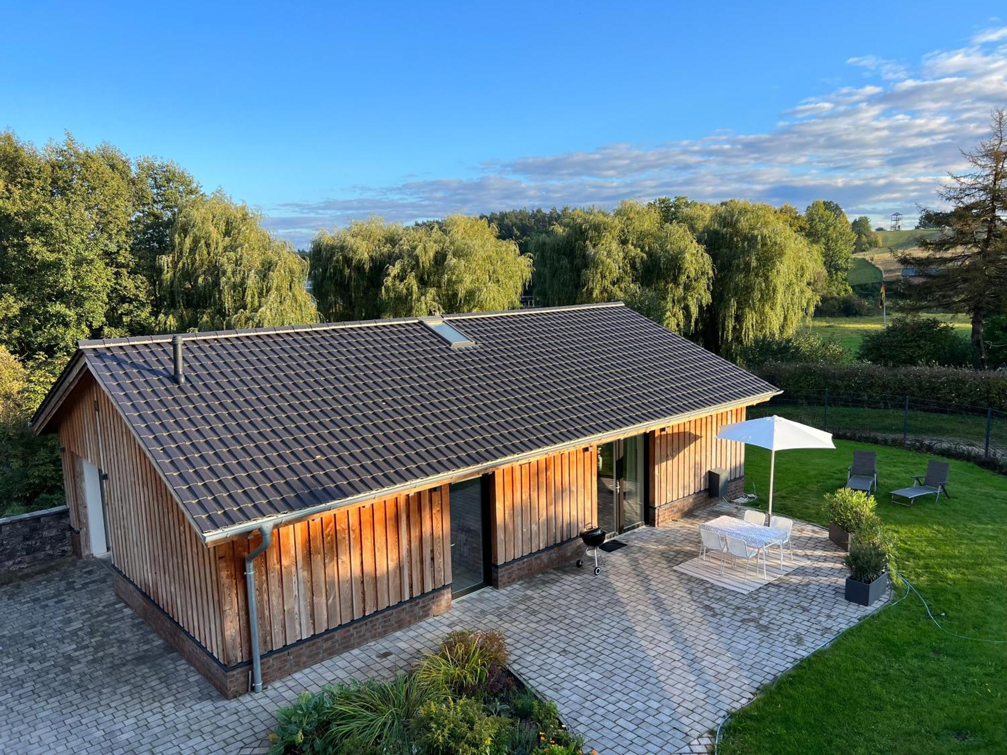 Ferienhaus Auszeit Mit Sauna Schwarz ภายนอก รูปภาพ